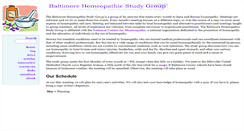 Desktop Screenshot of homeopathy.inbaltimore.org