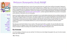 Tablet Screenshot of homeopathy.inbaltimore.org
